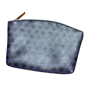 Ipsy Purple Heart Print Cosmetic Bag